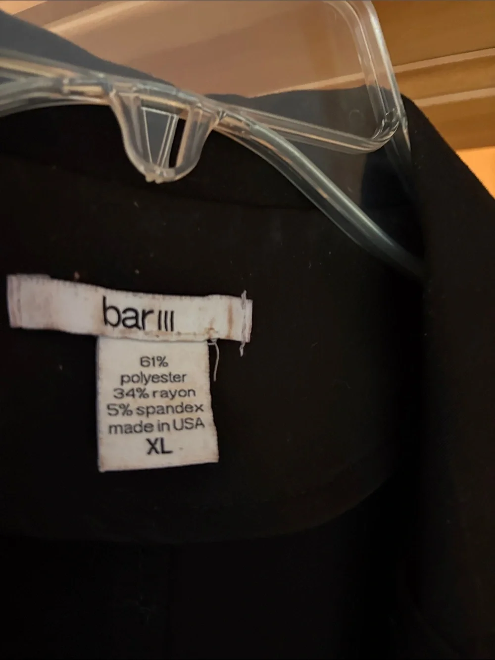 Bar III Black Sleeveless Vest Blazer